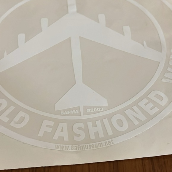 Peace The Old Fashioned Way B52 B-52 USAF Bomber Car Window Sticker - Picture 2 of 4